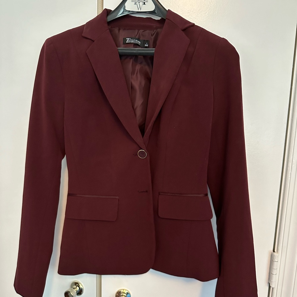 Burgundy Blazer